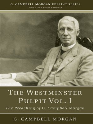 cover image of The Westminster Pulpit Volume I